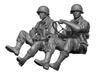 H3 Model WWII Army Paratrooper Driver Crew Set Resin Kit HS35025 Molded Color 1/35 U.S. &