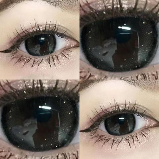 2 шт./пара, косметические контактные линзы, натуральные контактные линзы для глаз, по рецепту, с диоптриями, линзы большого диаметра для глаз