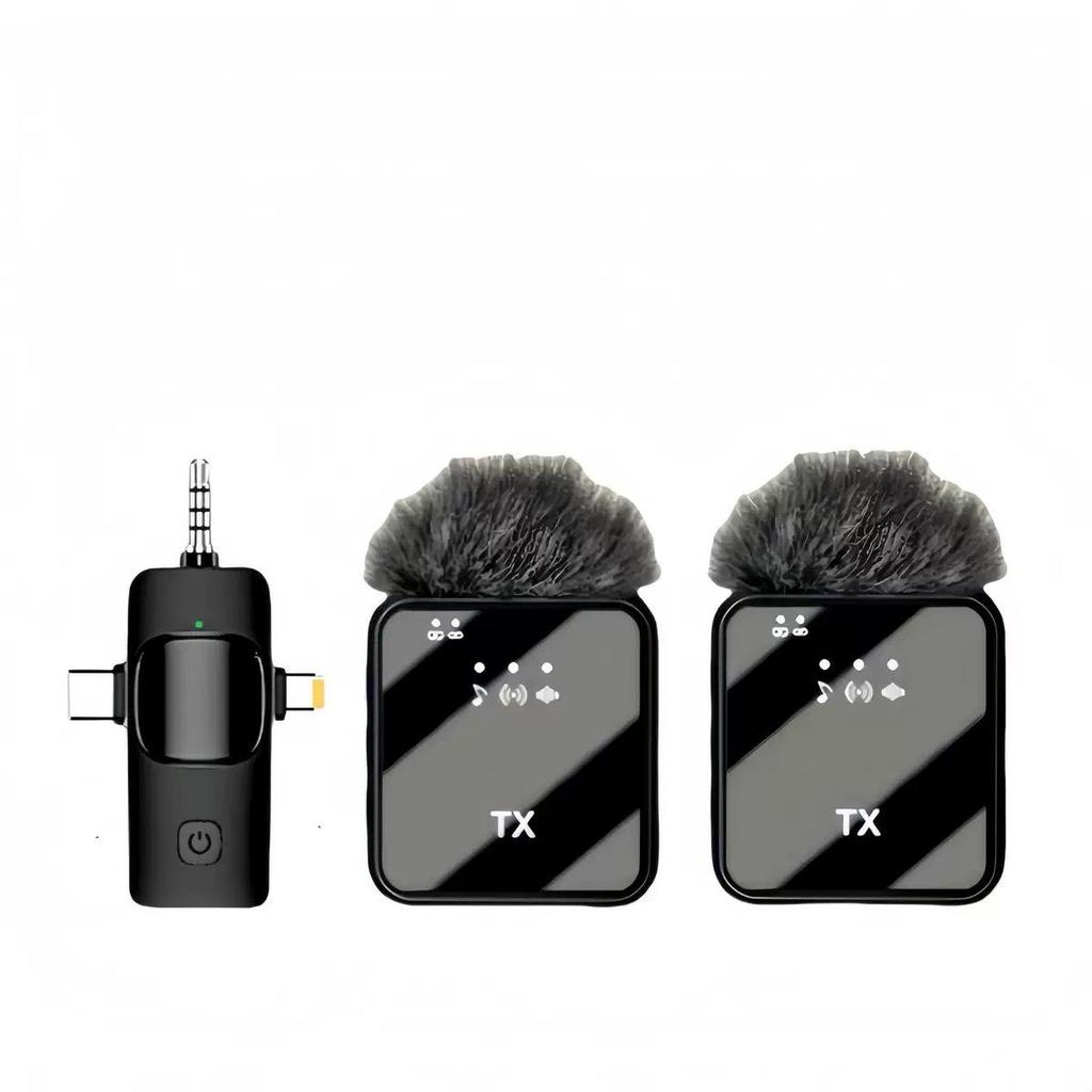 F11 Wireless Lavalier Microphone F16: Three-in-One Noise Reduction Mic for Mobile & Live Streaming