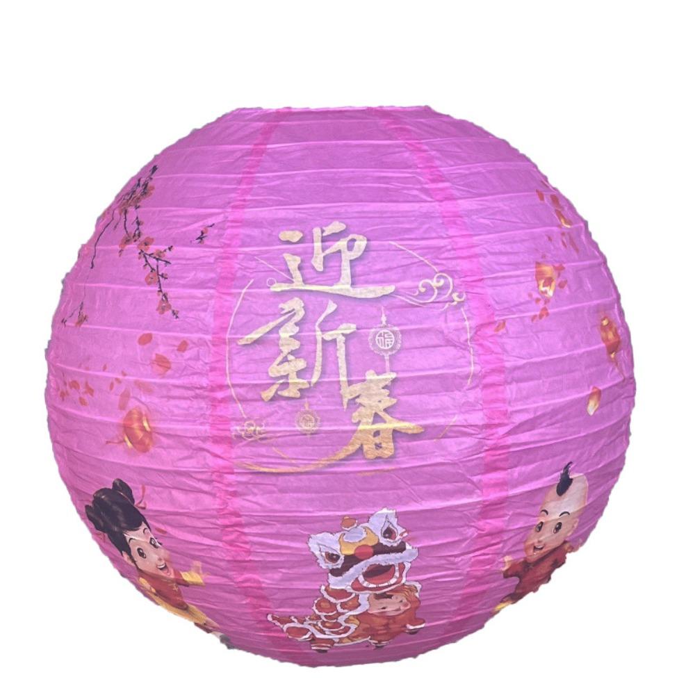 Handheld Chinese Lantern Events Retro Paper Lantern New Year Spring Festival Lantern Dance Props