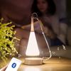 Bluetooth музыкальная настольная лампа с сенсорным управлением, светодиодные ночные светильники для спальни, домашнего декора, освещение, USB аккумуляторная настольная лампа