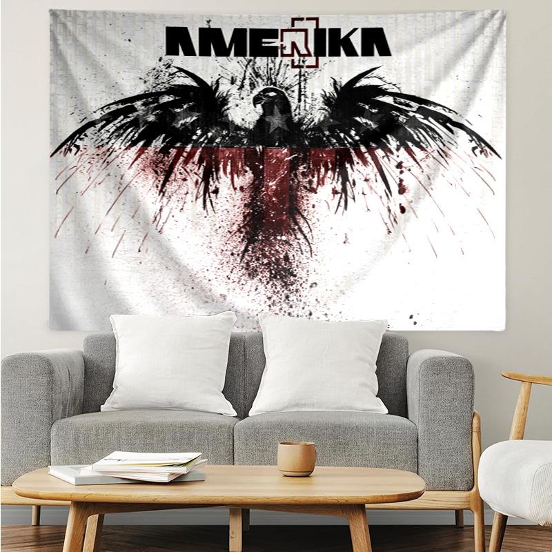 Amerika Eagle Pattern Tapestry Wall Hanging Boho Aesthetic Wall Blanket For Bedroom Living Room Dorm Home Wall Decor 1013194