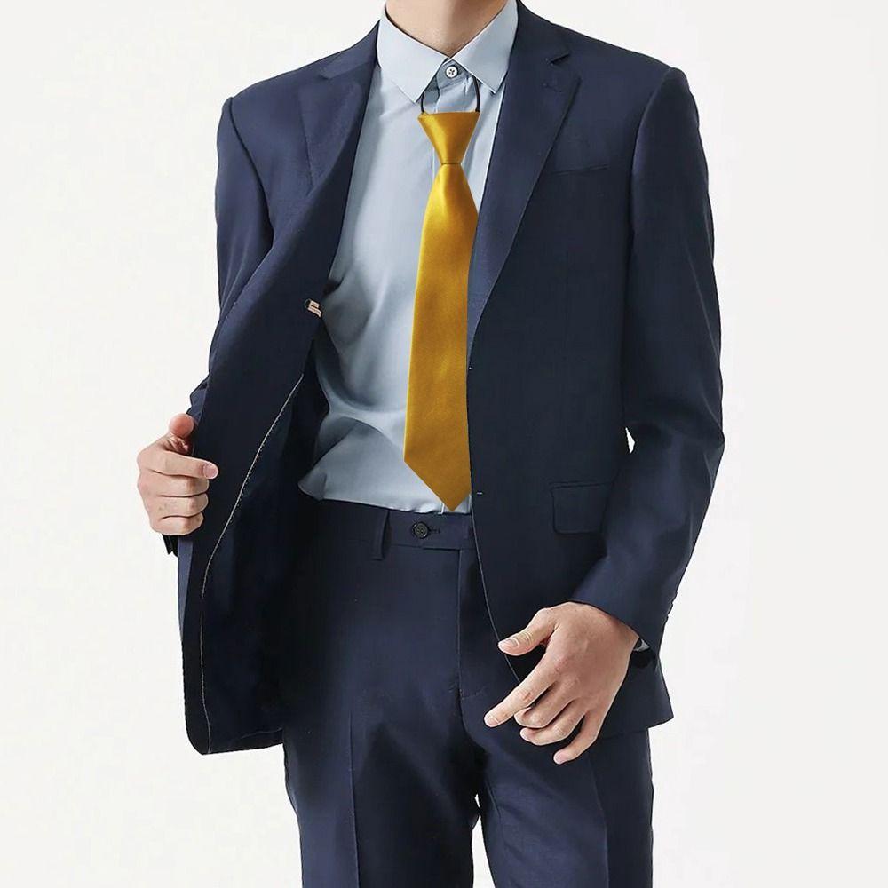 Short Style Solid Color Cute Decoration No Small Tie Elastic Neck Tie School Kids Tie Wedding