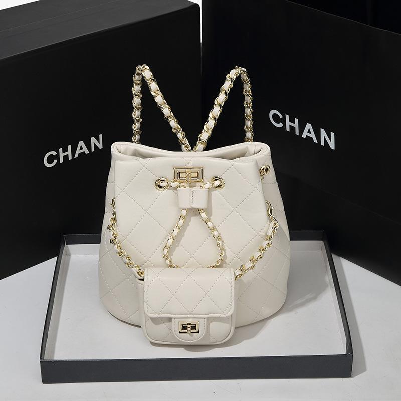 Женский летний рюкзак с цепочкой в форме ромба, корейская версия, высокий уровень внешнего вида, маленькая квадратная сумка, сумка через плечо на одно плечо