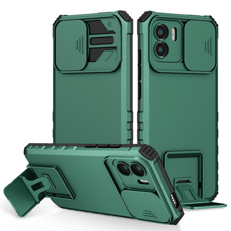 Для Xiaomi Redmi A1 чехол слайдер камера защита подставка держатель телефон чехлы для Redmi A1 A 1 RedmiA1 1A 6.52 бронированная задняя крышка