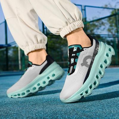 Мужские дышащие летние беговые кроссовки Flyknit - Амортизирующие, универсальные, модные "папины" кроссовки