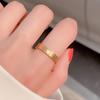 Titanium Steel Anti-fading 520 Clock Ring Ins Trendy Love Temperament Index Finger Couple Ring
