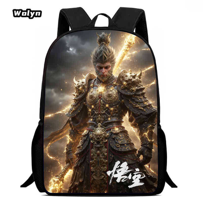 Wukong Черный Миф Wukong Игра Анимация Рюкзак Студенческая Школьная Сумка Компьютерная Сумка