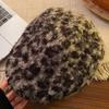 Keep Warm Leopard Print Berets Adjustable Women Newsboy Caps Fashion Lamb Wool Berets Hat  Girl