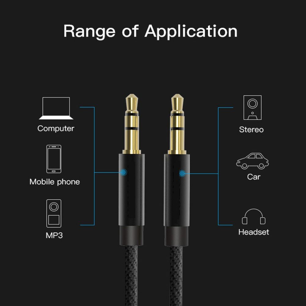 Cable Car Aux Aux Converter 3.5MM Jack Speaker Cable Aux Audio Cable Audio Cord Audio Adapter