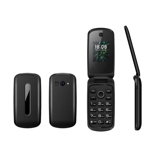 Раскладной сотовый телефон для пожилых людей с большими кнопками, камерой, видео, FM, MP3, длительным временем ожидания, двумя SIM-картами, легким и простым в эксплуатации разблокированным сотовым телефоном