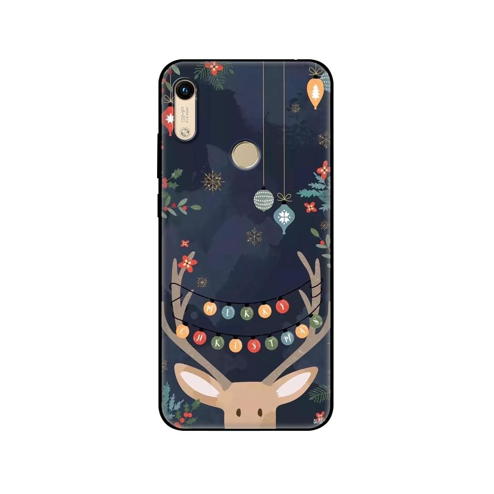 Черный чехол из ТПУ для Huawei Honor 8a Prime 8s Prime 9 Lite honor 9A 9C 9X Premium 9x Pro 9S Счастливого Рождества Снеговик Новый год