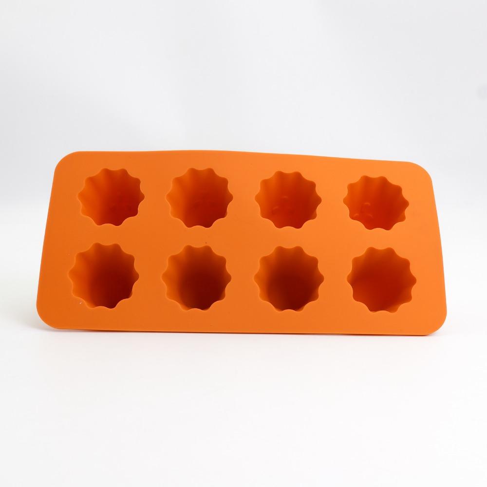 Reusable Ghost Jello Mold Orange Homemade Silicone Chocolate Mold Halloween Easy To Clean Ghost Baking Mold for Gummy Candy