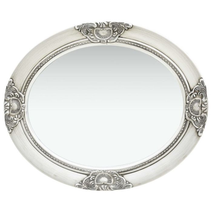 VidaXL Wall Mirror Baroque Style 50x60 Cm Silver 320350