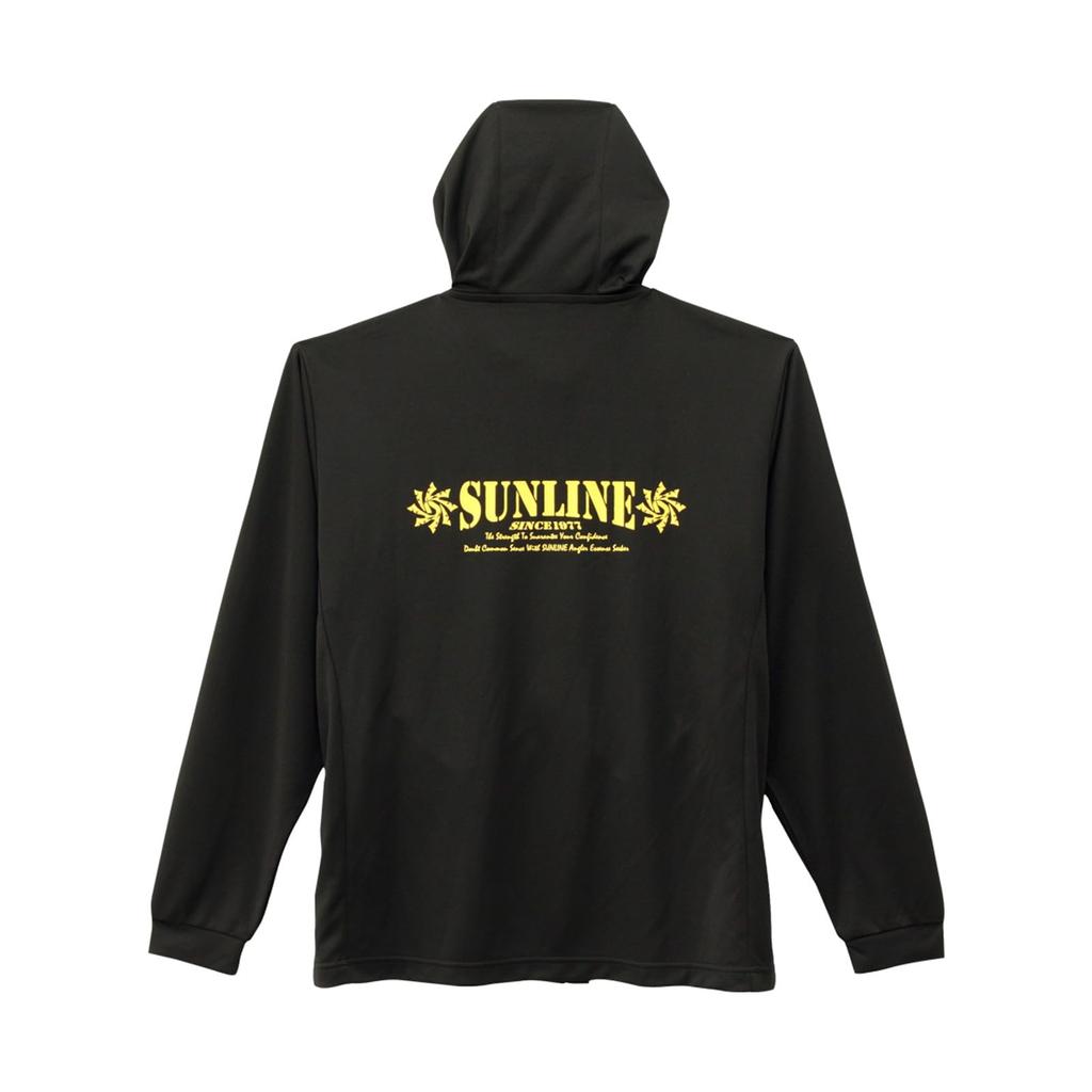 Sunline DRY Full-Zip Hoodie (Insect Repellent), SUW-15505DPK, Black X Gold, Size L
