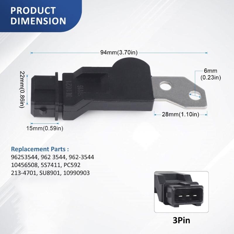 Weatherproof Camshaft Position Sensor Detector SU8901 96253544 For 04-08 Engine Diagnostics Improve Driving Safety