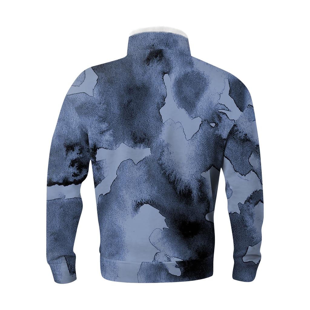 Весенне-осенняя мужская толстовка с воротником-стойкой на открытом воздухе, повседневные свитера, топы