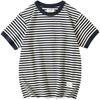 Foreign Trade Export Tail Goods Retro round Neck Short Sleeves T-shirt