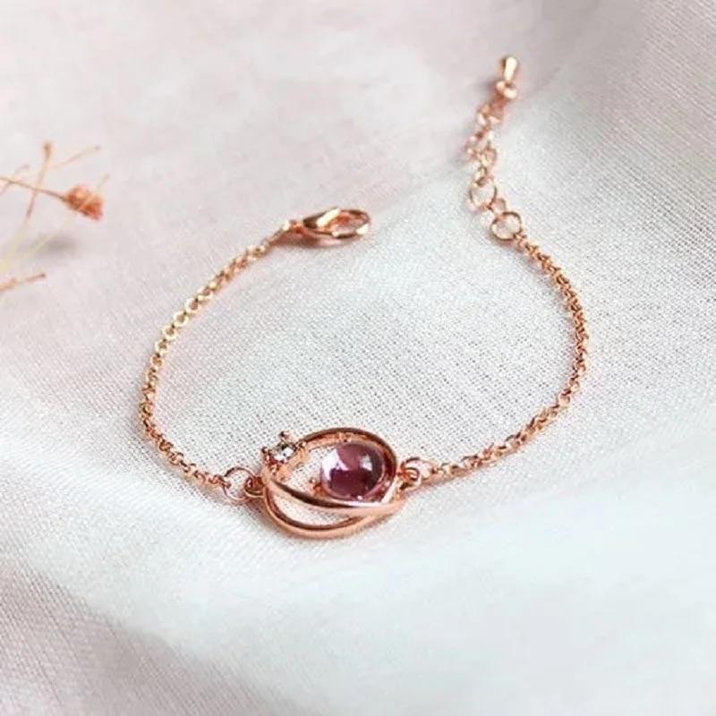 Модный блестящий розовый браслет со стразами и сердечками для девочек Y2K, нежный элегантный регулируемый браслет в стиле феи, женские вечерние ювелирные изделия, подарок