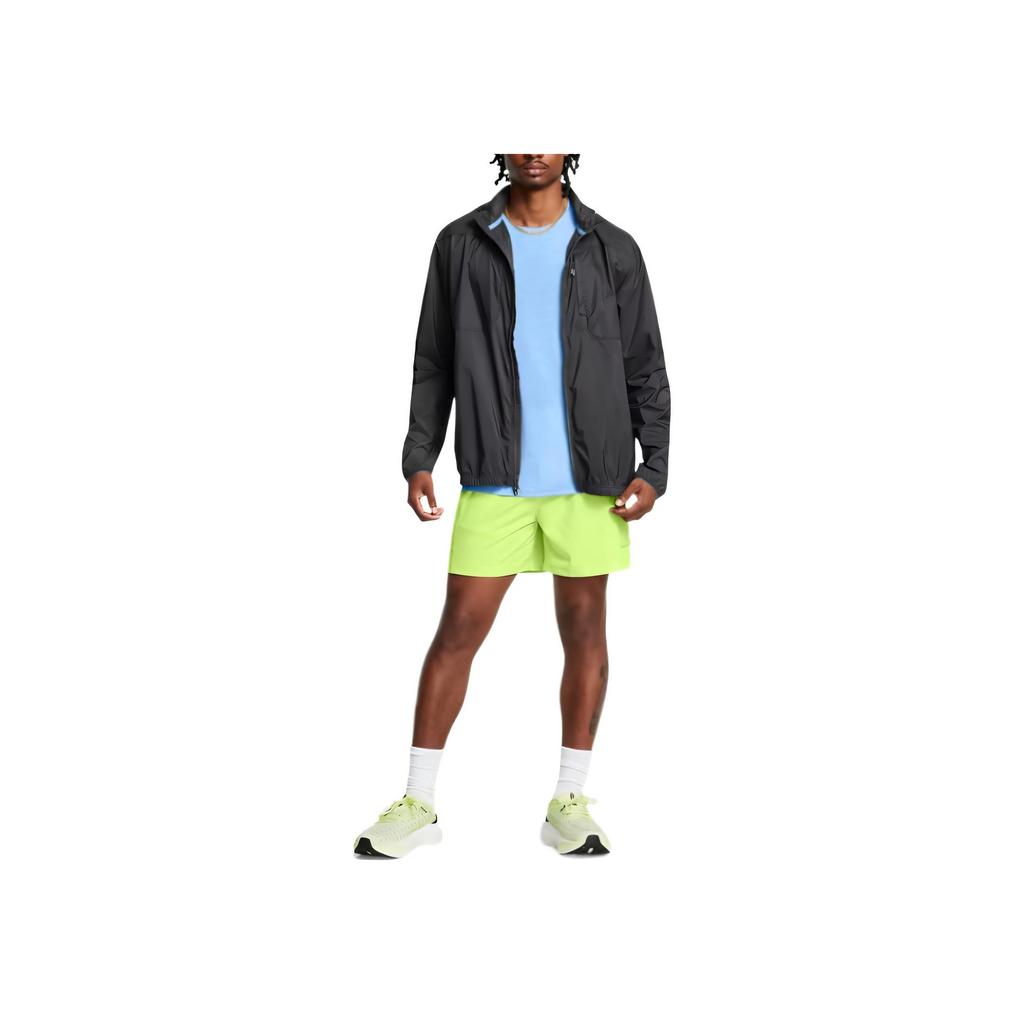 Under Armour Launch Trailstorm Comfortable Fashionable Simple Versatile Long Sleeve Jacket Men Jacket Black 1383243-016