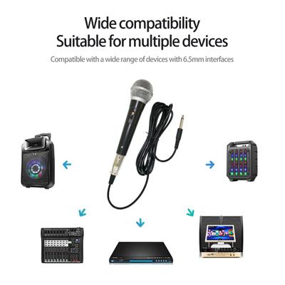 1 Комплект Аудио Микрофон Высокая Чувствительность Вокальная Музыка Plug And Play Низкая Задержка Динамический Сценическое Шоу Высокая Точность Интеллектуальный Шум