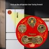 Self-Adhesive Magnetic Five Emperors Coins Wealth Sticker for Doors