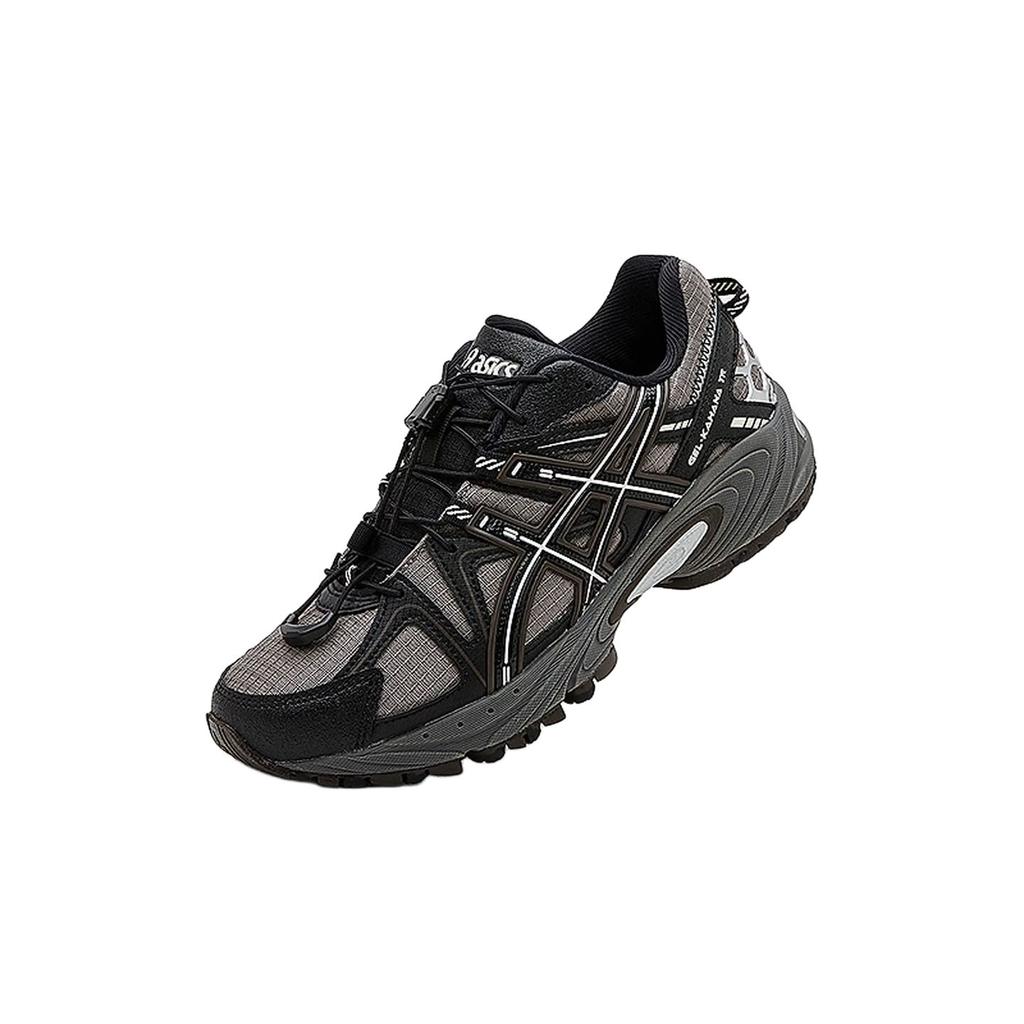 Asics Gel-Kahana Tr Удобные Универсальные Нескользящие Прочные Дышащие Кроссовки с Низким Верхом для Бега для Детей Унисекс кроссовки Черный Серый 1204A183-020