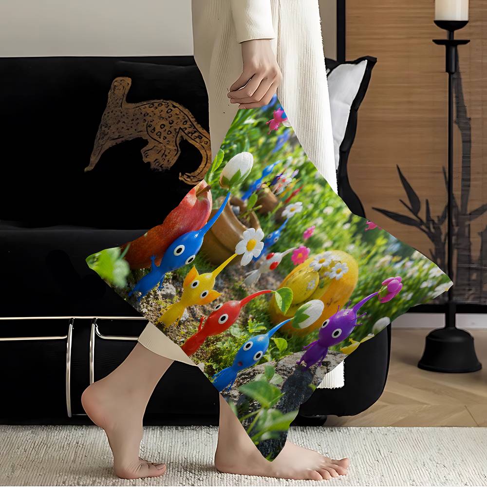 P-Pikmin Game Lucky Dragon Pillow Cover Sofa Cushion Cover Home Room Decoration Children Gift