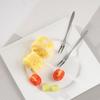 1/2/5 шт. Фруктовые вилки из нержавеющей стали для ресторана, кафетерия, домашней вечеринки, десертная вилка, милая фруктовая вилка, столовая посуда 13,5 см
