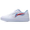 Li Ning Duda Синтетическая кожа Покрытие Нескользящая Водонепроницаемые Низкие Скейтборд Обувь Мужские Белый Красный Синий AGCR197-1