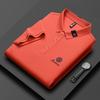 Trend Hub New High-end Men's Short Sleeved T-shirt Embroidered Lapel Polo Shirt Plus Size Paul Thin Top for Men