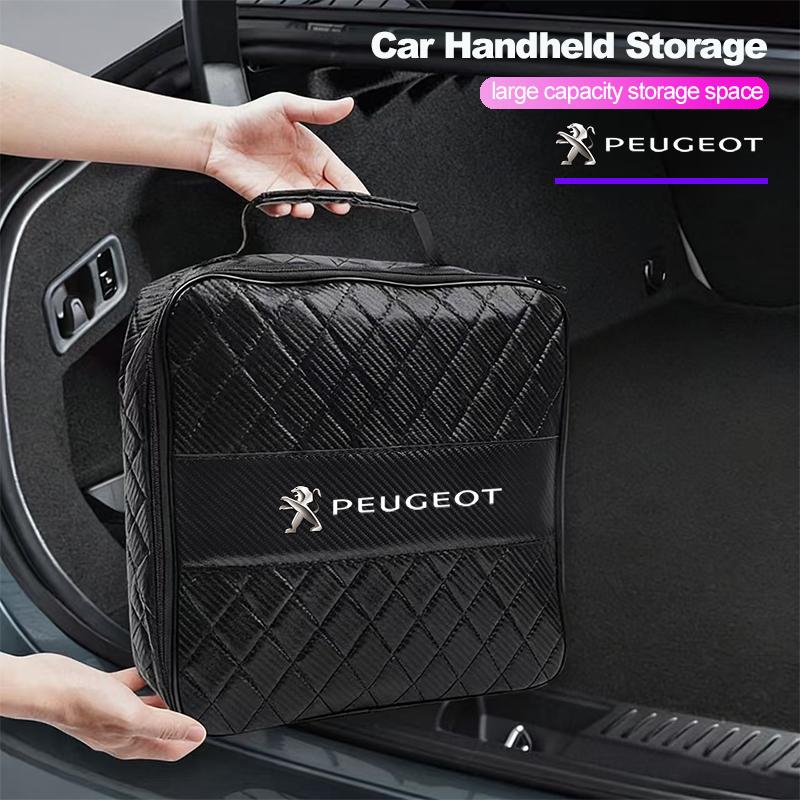 Peugeot Car Storage Bag Leather Organizer For Peugeot 208 3008 308 2008 207 107 508 607 106 406 407 307 206 301 408 5008 4008