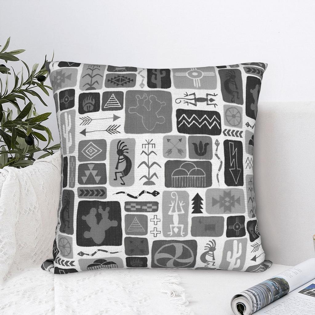 Юго-западные Мечты Кокопелли Африканская Племенная Наволочка Полиэстеровые Подушки для Дивана Винтажная Наволочка