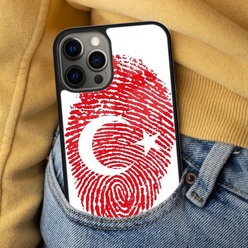 Turkey Flag Soft Phone Case for iPhone 17 Air 16e Pro max 15 Pro 13 14 Plus 11 12 MagSafe Magnetic Coque