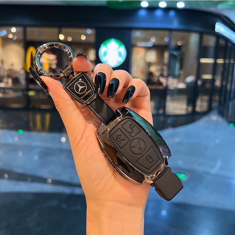 VRN2 Fashion Car Key Cover Case Shell Protective Bag For Mercedes Benz A E G GLS Class W177 W205 W213 W222 G63 X167 Maybach