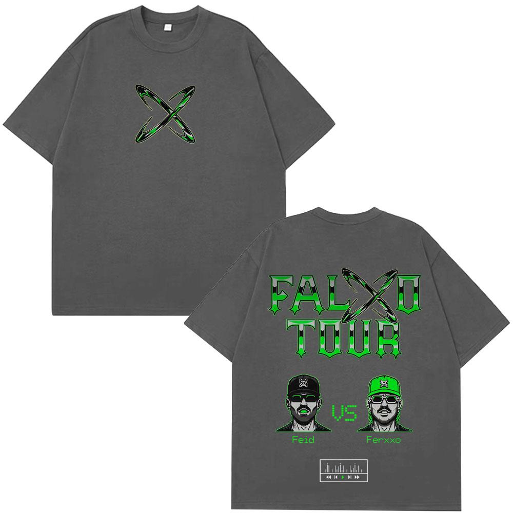 Rapper Feid Ferxxo Tour 2026 Print Tshirt Men Women Fashion HipHop Tshirts Summer Casual Cotton Oversized Tshirts Streetwear