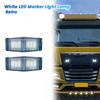 2 шт. Передняя двойная светодиодная габаритная фара для грузовиков Scania Volvo Man Benz Серии Axor Индикаторный свет горелки передней решетки грузовика