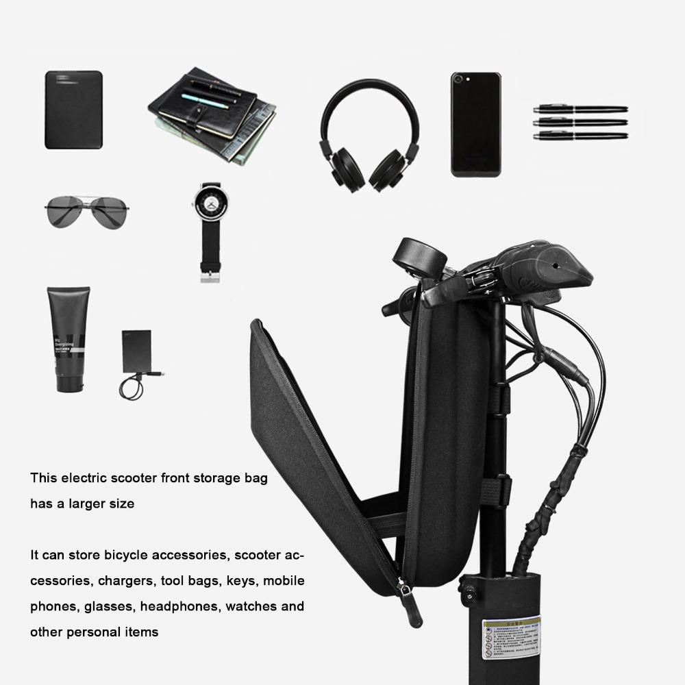 Large Capacity Electric Scooter Front Bag EVA Hard Shell Scooter Front Bag  Folding Bicycle