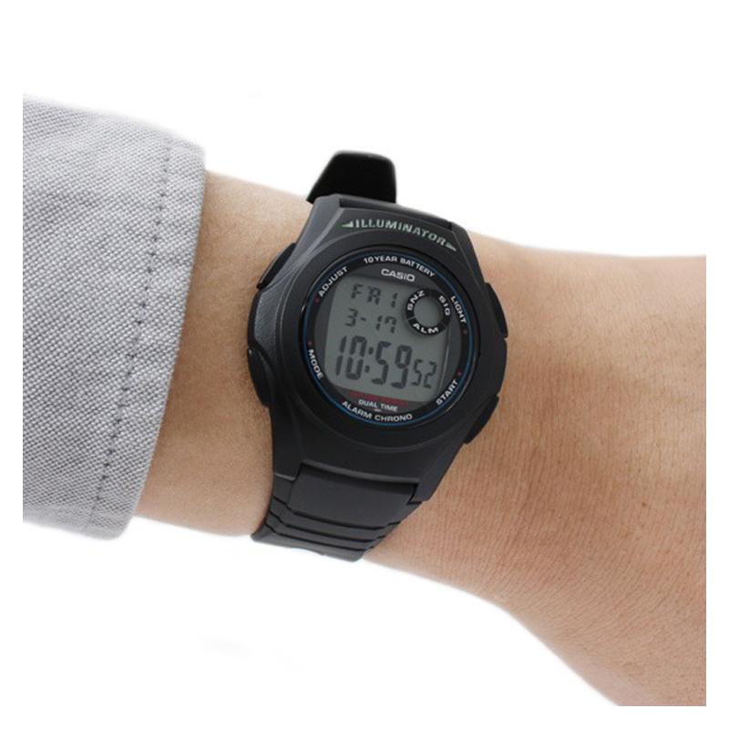 Casio Серия STANDARD, модные, ретро, простые и лаконичные, десять лет мощности и практичности, кварцевый механизм, полимерный ремешок, японские F-200W-1A