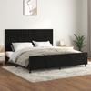 Bed Frame without Mattress Black 200x200 cm Velvet