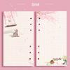 Notebook Refill Notebook Binder Notebook Inner Pages Sakura And Cat Binder 80 Sheets Loose Leaf A6