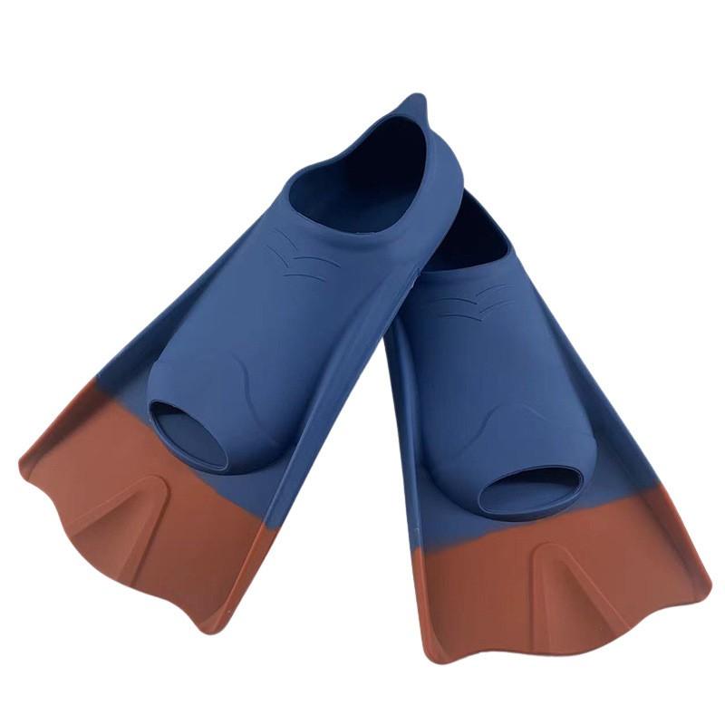 Silicone Snorkeling Fins Adults Kids - Open Heel Freediving Training Swim Universal Fit