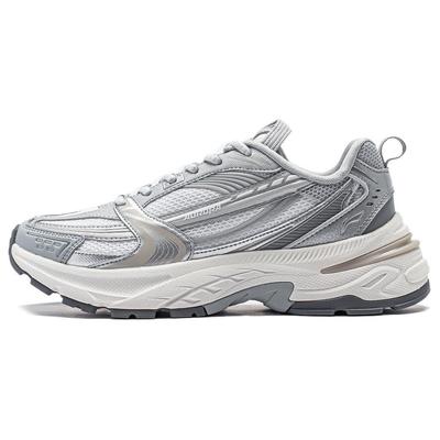 Li Ning Aurora 2K V2 Амортизация Скользкие Устойчивые к истиранию Поддержка Низкие Повседневная Обувь Женская Серебристо-белый AGCU026-1