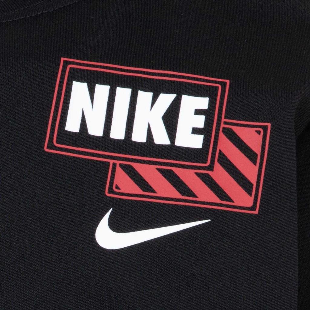 Nike Детская/Подростковая футболка с длинным рукавом с логотипом Scribble Dri-FIT