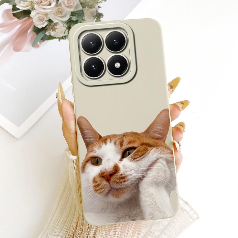 Чехол для Xiaomi 15T 5G Чехол Силиконовый Роскошный Модный Цветы Кавайный Милый Расписной Ударопрочный Чехол для Телефона 25069PTEBG