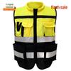 Original Reflective Cycling Safety Vest - Bright Silver Color Block