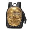 Jierotyx Goth Skull Motorcycle Backpacks for Women Men Vintage Tassel Bookbag Travel Laptop Backpack Daypack for College
