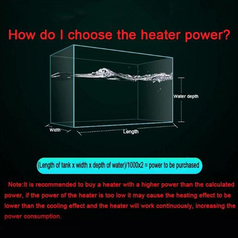 50-500 Вт Нагреватель для аквариума Регулируемый нагреватель воды Аксессуары для аквариума