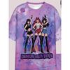 Devil Hunter Anime Printed Casual 2PCS T-shirt and Shorts Set, Suitable for Fans' Birthday Gifts Comfortable Casual Set