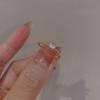 Кольцо Love Inkstone Rhinestone Ring Set Женский уникальный дизайн Модное индивидуальное кольцо Свадебные украшения Подарок на день рождения